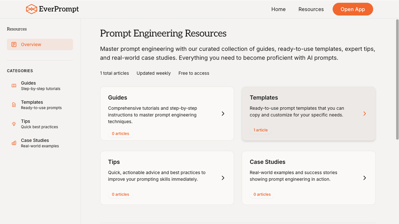 EverPrompt App Prompt Library