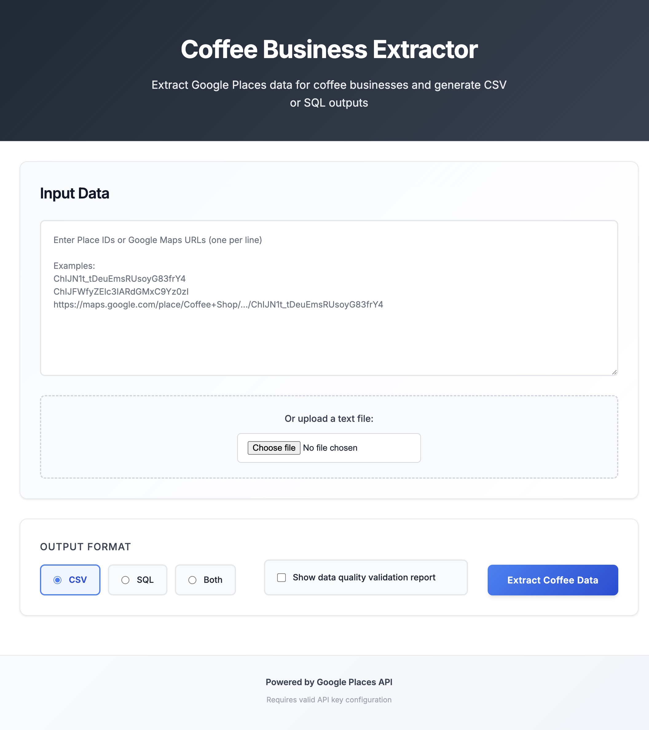 Custom Data Extractor Tool