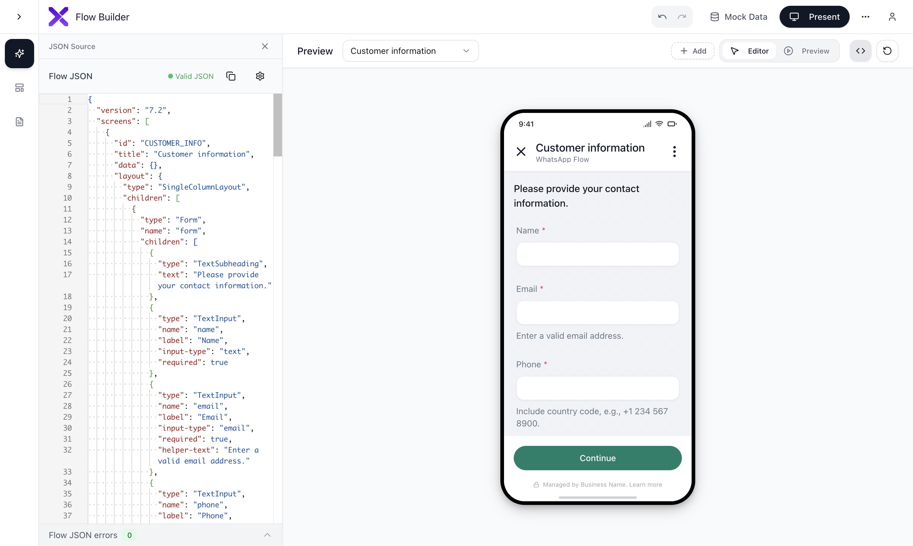 AI-Powered Flow Editor