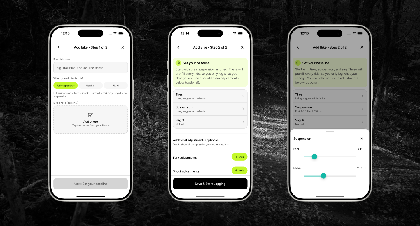 Baseline vs ride note concept