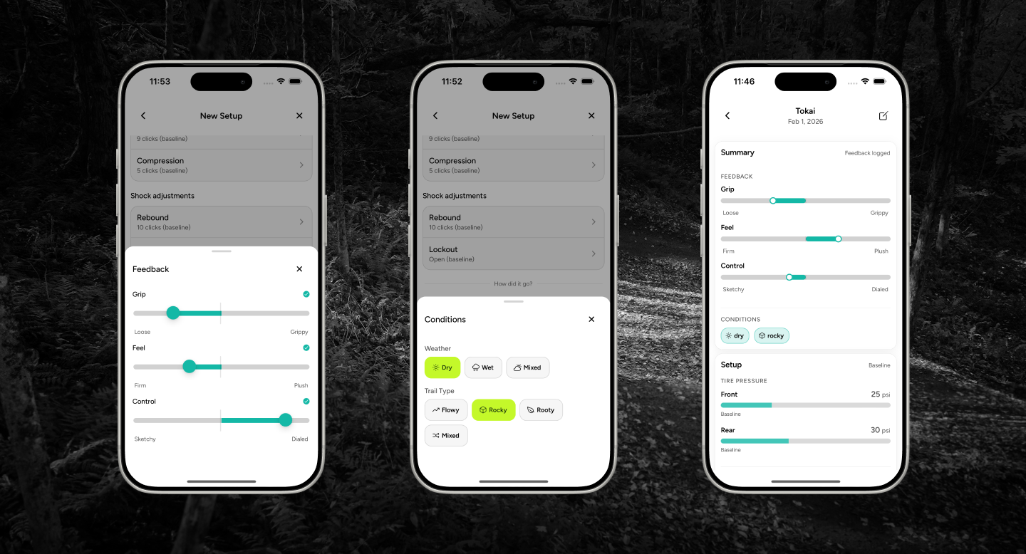 Three-dimensional feedback sliders